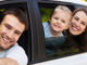 family in new car