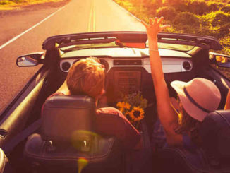 couple on summer road trip
