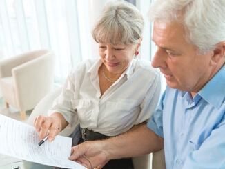 seniors looking at life insurance
