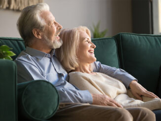 senior couple enjoying their time